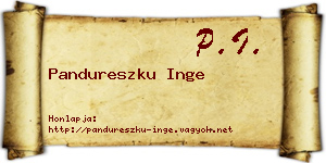 Pandureszku Inge névjegykártya